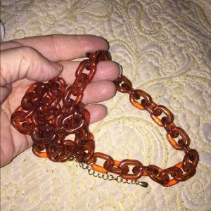 Vintage Chain Lucite Necklace